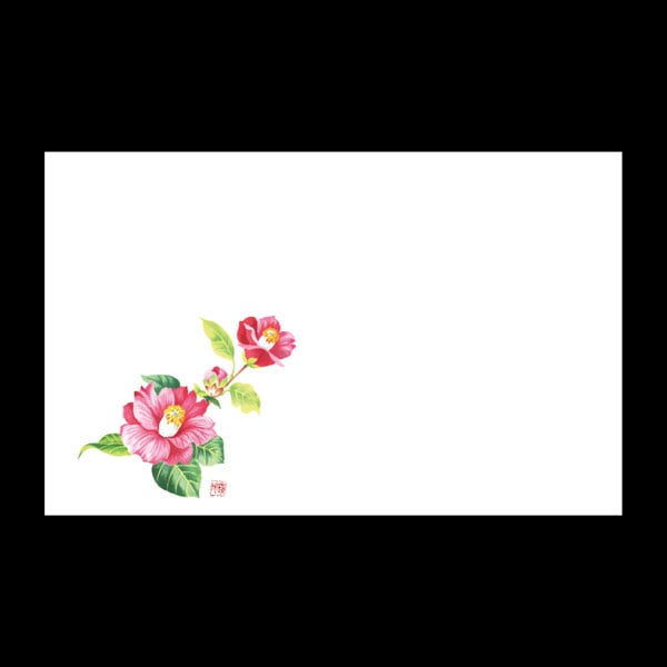 テーブルマット尺３＃４５３　紅椿　１００枚入