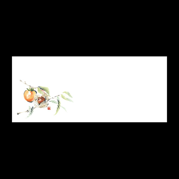 テーブルマットおてもと＃３２２３　柿　１００枚入