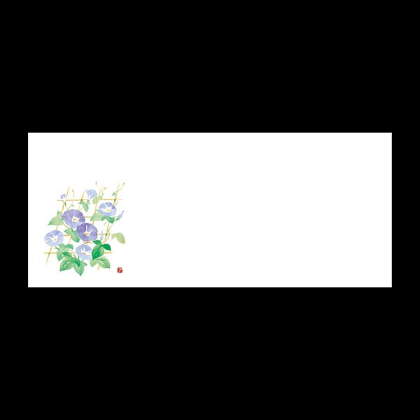 テーブルマットおてもと＃３３２１　朝顔竹垣　１００枚入