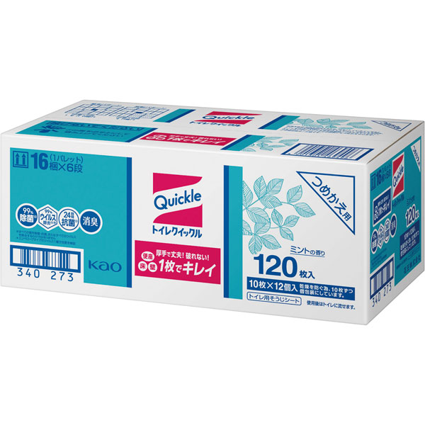 トイレクイックル　業務用　つめかえ用　（１０枚Ｘ１２袋）
