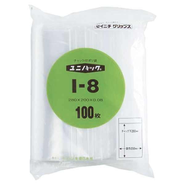 ユニパック　Ｉ－８　１００枚入