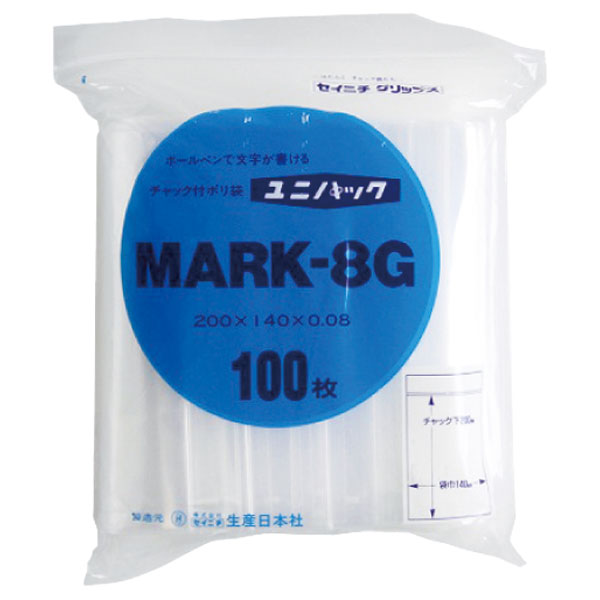 ユニパック　ＭＡＲＫ－８Ｇ　１００枚入