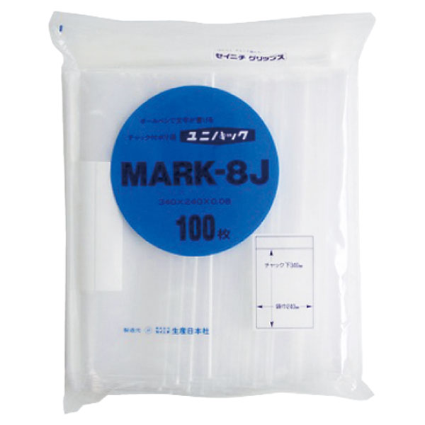 ユニパック　ＭＡＲＫ－８Ｊ　１００枚入