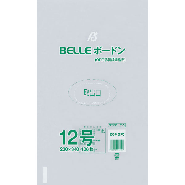 ２０＃　ＢＥＬＬＥボードン１２号　０穴　１００枚入