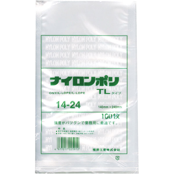 ナイロンポリ　ＴＬタイプ　１４－２４　１００枚入