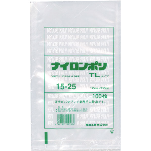 ナイロンポリ　ＴＬタイプ　１５－２５　１００枚入