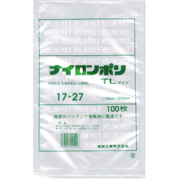 ナイロンポリ　ＴＬタイプ　１７－２７　１００枚入