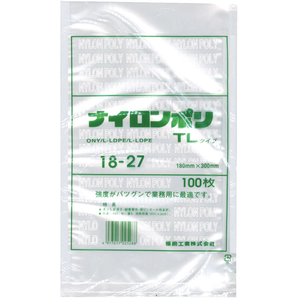 ナイロンポリ　ＴＬタイプ　１８－２７　１００枚入