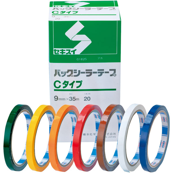 バッグシーラーテープ　Ｃタイプ　９Ｘ３５　緑