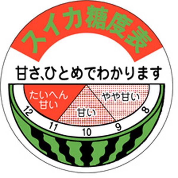 Ｈ－０３０６　スイカ糖度表　５００枚入