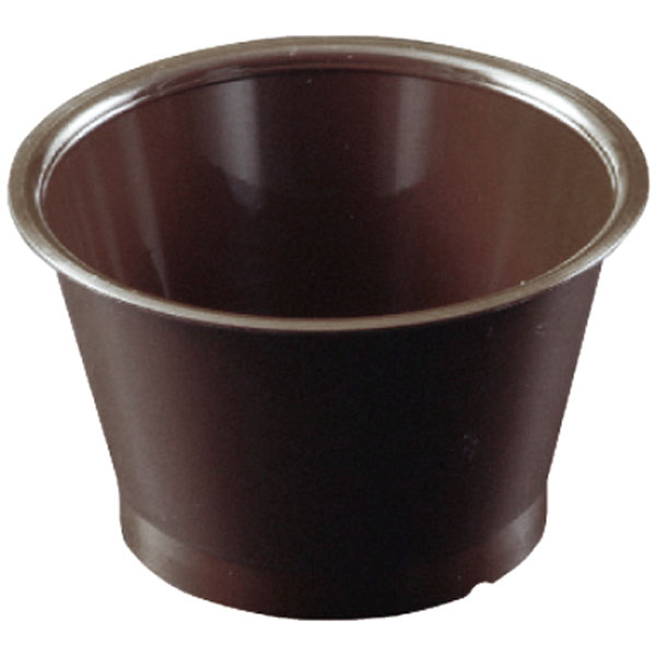 デザート容器　ＲＰ８８－１７０　茶（Ｙ０１９４３９へ）　４０枚入