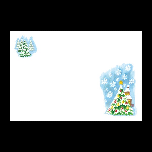 テーブルマット尺３＃４７０　スノークリスマス　１００枚入