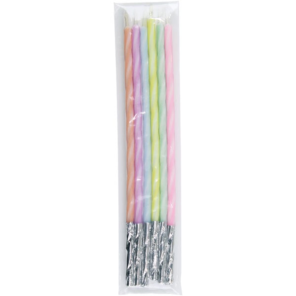 １６３４　パステルカラーキャンドル　（１２ＣＭＬ）　５本入　Ｘ　２００袋入　２００袋入