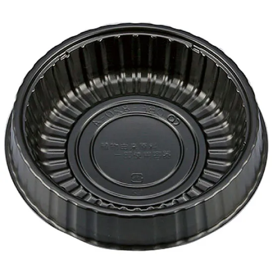 丼容器　ＶＫ－８２０Ｒ　中皿　ＣＢＦ－８２０－Ａ　黒　５０枚入【本体・蓋　別売り】