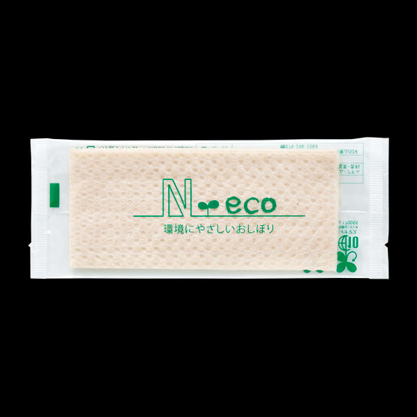 環境にやさしいおしぼりＮ．ｅｃｏ平型【エ】　１００個入