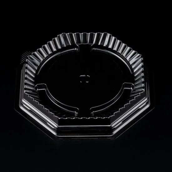 ケーキ容器　バイオドーム　本体　１１Ｂ　黒　５０個入【蓋別売り】