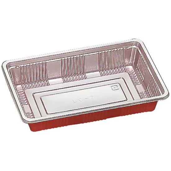弁当容器　ＬＣ－７シルバー／透明蓋セット　１００枚入