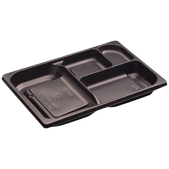 弁当容器　饗膳　１０　中皿１　黒　５０枚入【本体・蓋　別売り】