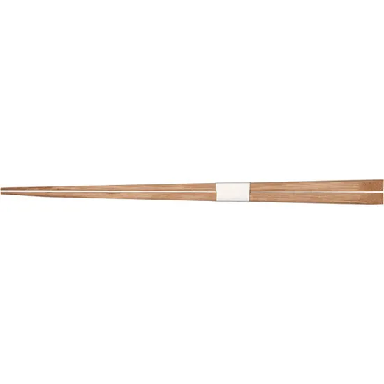 割箸　裸箸　竹２３５ｍｍ角極細炭化天削（帯巻）　５０膳入