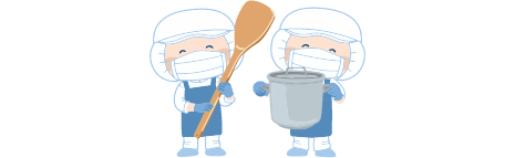 調理&清掃イラスト