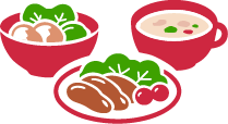 メニュー展開イラスト