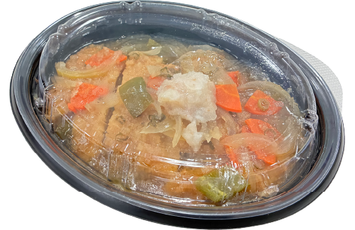 とんかつのさっぱり梅みぞれ煮